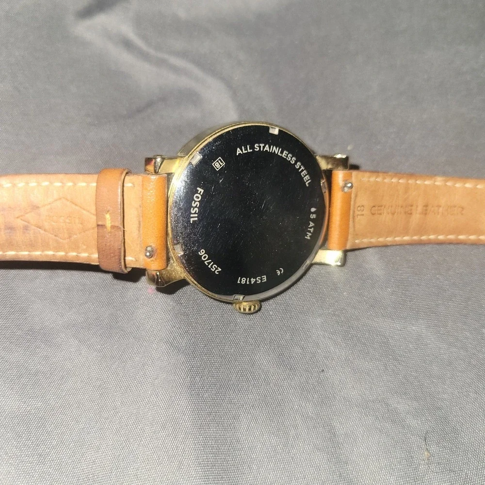 Fossil Original Boyfriend ES4181 watch Luggage Leather Band